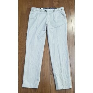 Hiltl Men's 1/4 Top Beige Cotton Blend Flat Front Chino Pant Size 56/ 36 US NWT